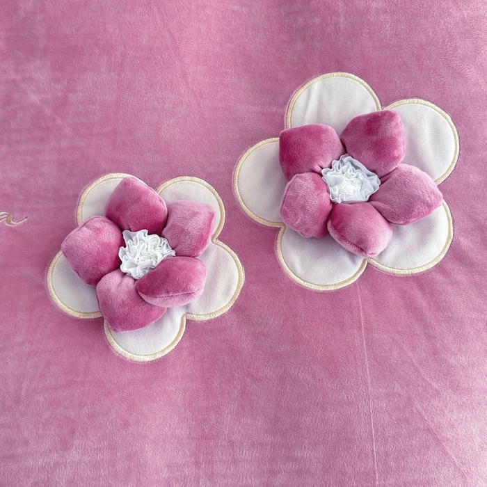 91家纺网 家纺一手货源 找家纺 恋尚羽家纺 2025新款韩版花边婴儿绒大床盖四件套宝宝绒婴肤绒公主风韩式盘花四件套 紫色