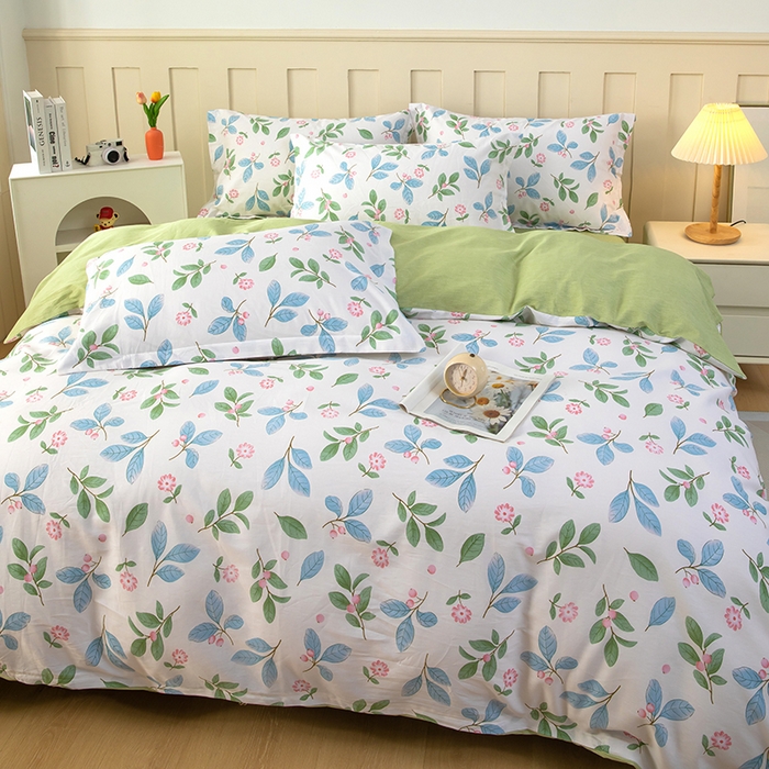 91家纺网 家纺一手货源 找家纺 新款12868全棉学生宿舍三件套卡通纯棉四件套 花样年华