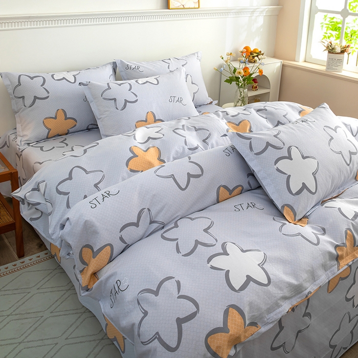 91家纺网 家纺一手货源 找家纺 新款12868全棉学生宿舍三件套卡通纯棉四件套 梦里星光