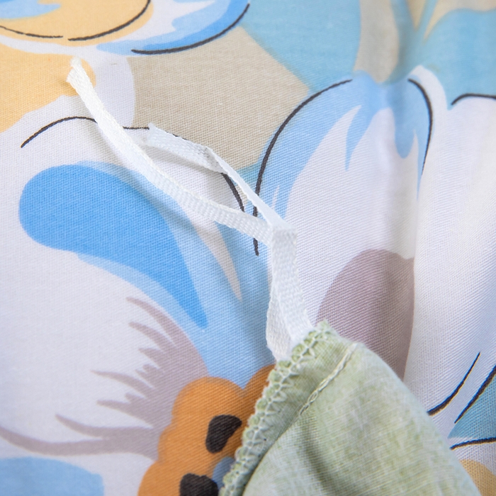 91家纺网 家纺一手货源 找家纺 新款12868全棉学生宿舍三件套卡通纯棉四件套 木棉花