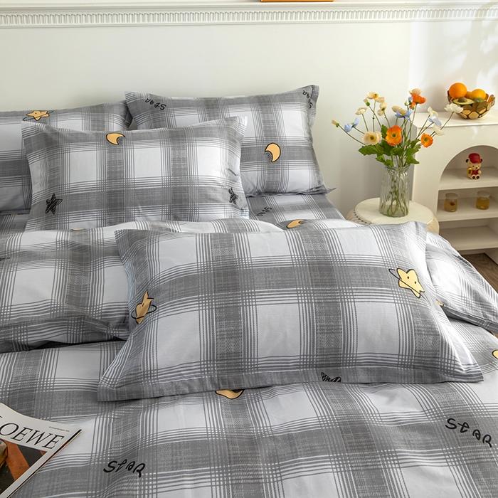 91家纺网 家纺一手货源 找家纺 新款12868全棉学生宿舍三件套卡通纯棉四件套 星空印记