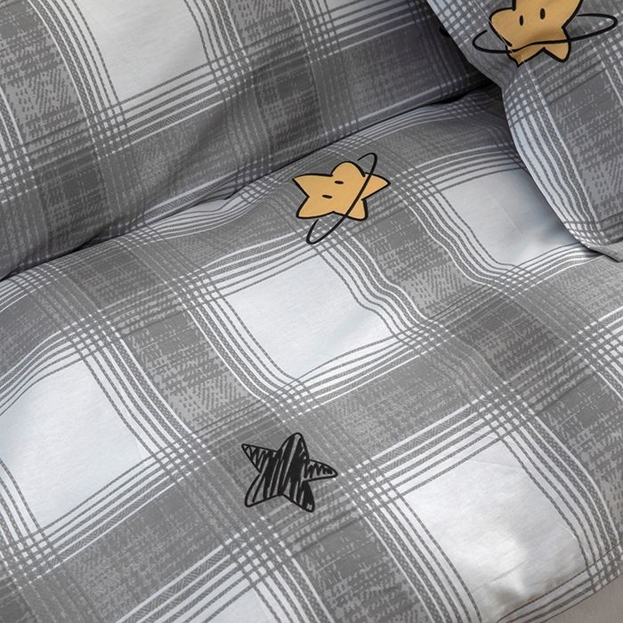 91家纺网 家纺一手货源 找家纺 新款12868全棉学生宿舍三件套卡通纯棉四件套 星空印记