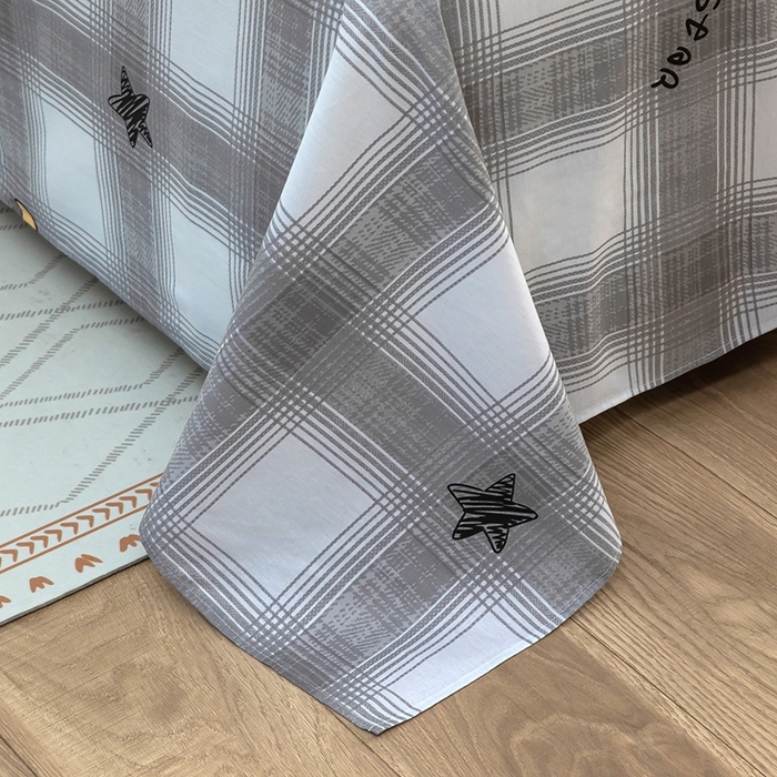 91家纺网 家纺一手货源 找家纺 新款12868全棉学生宿舍三件套卡通纯棉四件套 星空印记