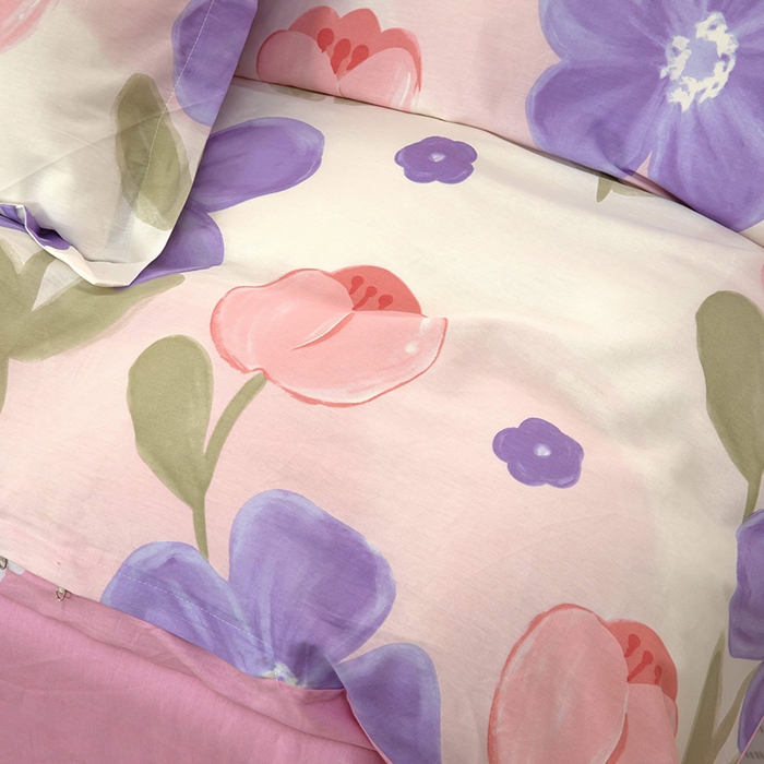 91家纺网 家纺一手货源 找家纺 新款12868全棉学生宿舍三件套卡通纯棉四件套 伊莲娜