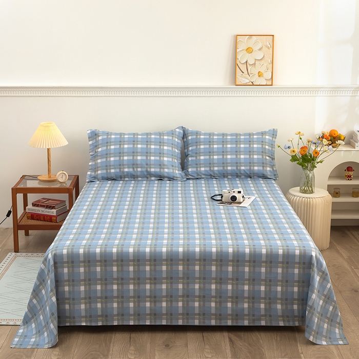 91家纺网 家纺一手货源 找家纺 雨萝家纺 新款12868全棉纯棉床单 安德里亚