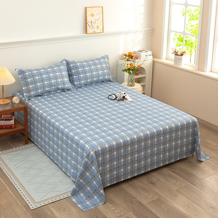 91家纺网 家纺一手货源 找家纺 雨萝家纺 新款12868全棉纯棉床单 安德里亚