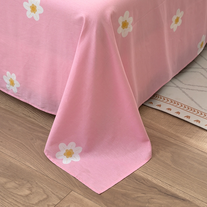 91家纺网 家纺一手货源 找家纺  雨萝家纺 新款12868全棉纯棉床单 蝶舞-蓝