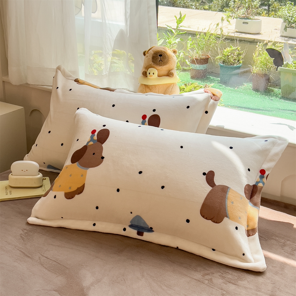 91家纺网 家纺一手货源 找家纺 （总）五月家纺 2025新款A类高克重保暖印花牛奶绒四件套