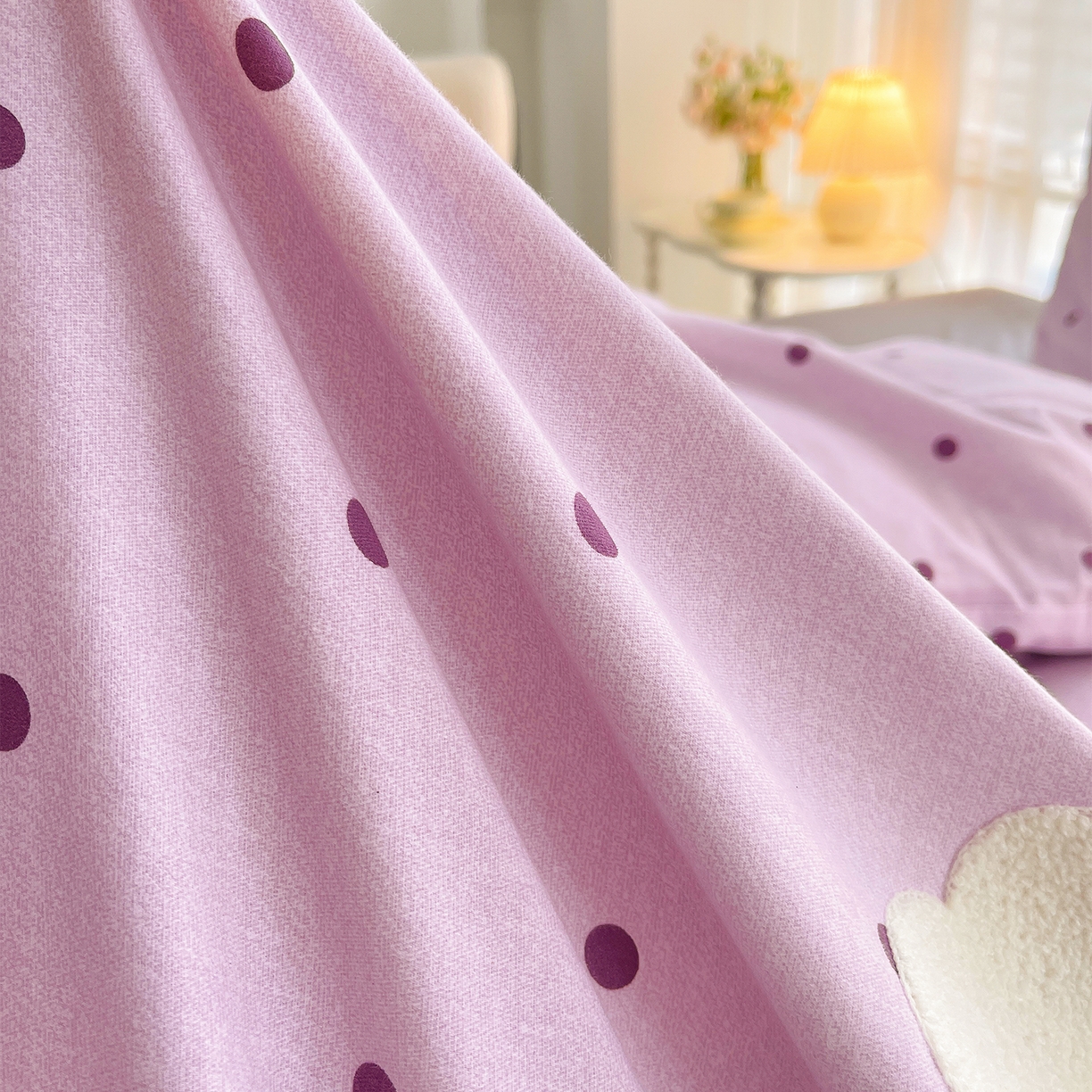 91家纺网 家纺一手货源 找家纺 炫拼家纺 2025新款全棉磨毛卡通贴布绣加厚毛巾绣纯棉四件套-曲奇系列 曲奇-好朋友