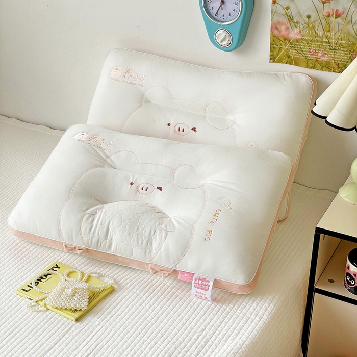 91家纺网 家纺一手货源 找家纺 （总）亦帆枕芯 2025新款卡通诸事顺心亲子枕枕头枕芯