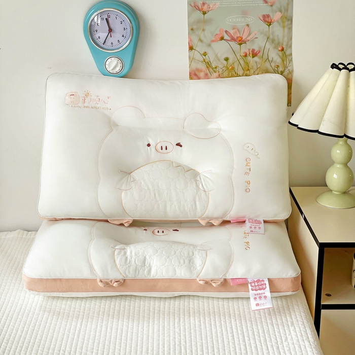 91家纺网 家纺一手货源 找家纺 （总）亦帆枕芯 2025新款卡通诸事顺心亲子枕枕头枕芯