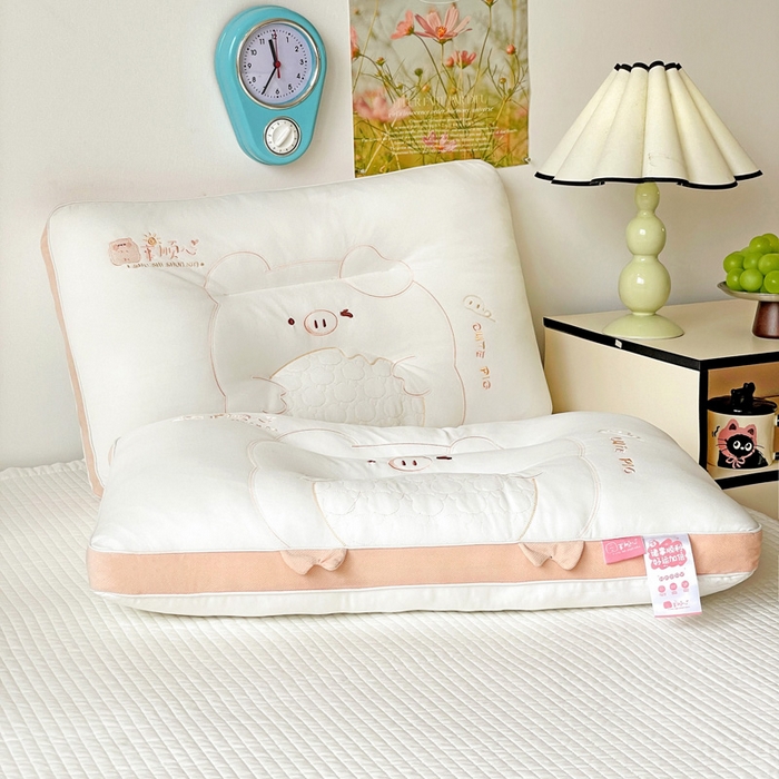 91家纺网 家纺一手货源 找家纺 （总）亦帆枕芯 2025新款卡通诸事顺心亲子枕枕头枕芯