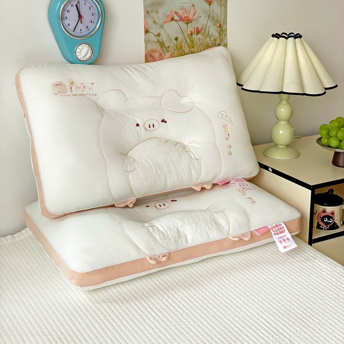 91家纺网 家纺一手货源 找家纺 （总）亦帆枕芯 2025新款卡通诸事顺心亲子枕枕头枕芯