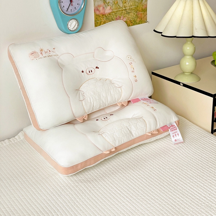 91家纺网 家纺一手货源 找家纺 （总）亦帆枕芯 2025新款卡通诸事顺心亲子枕枕头枕芯