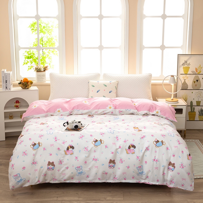 91家纺网 家纺一手货源 找家纺 （总） 雨萝家纺 新款12868全棉被罩纯棉被套