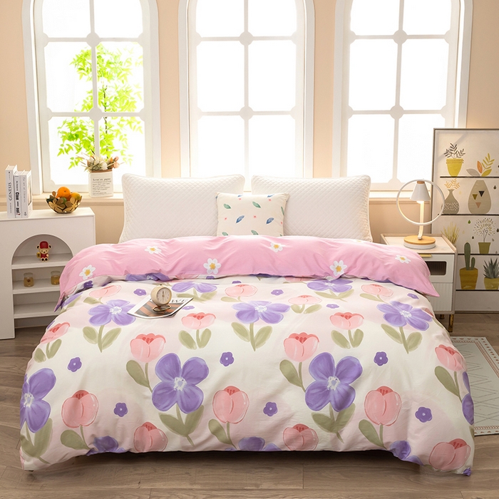 91家纺网 家纺一手货源 找家纺 （总） 雨萝家纺 新款12868全棉被罩纯棉被套