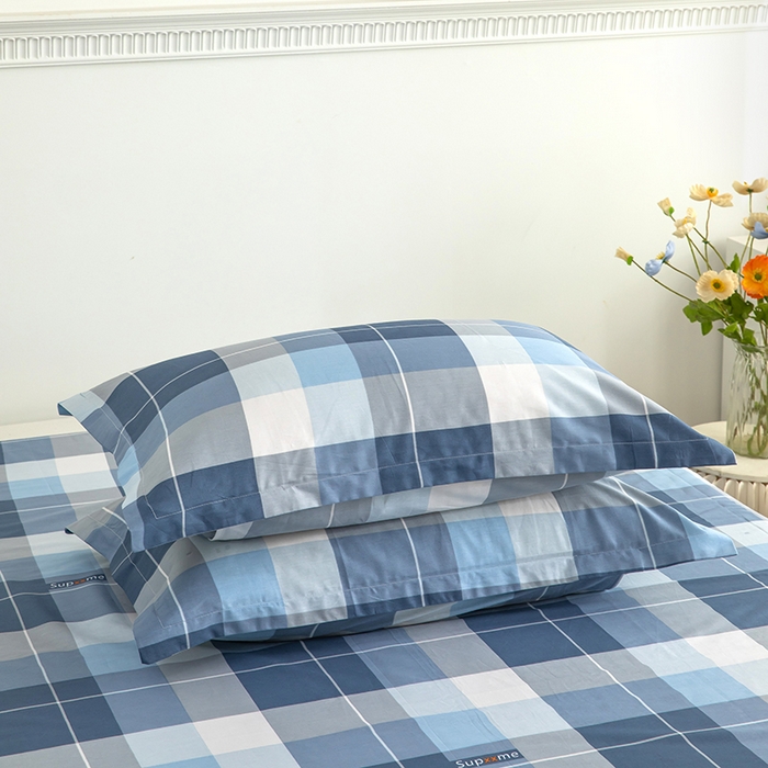 91家纺网 家纺一手货源 找家纺 总雨萝新款12868全棉纯棉枕套30*50cm一只