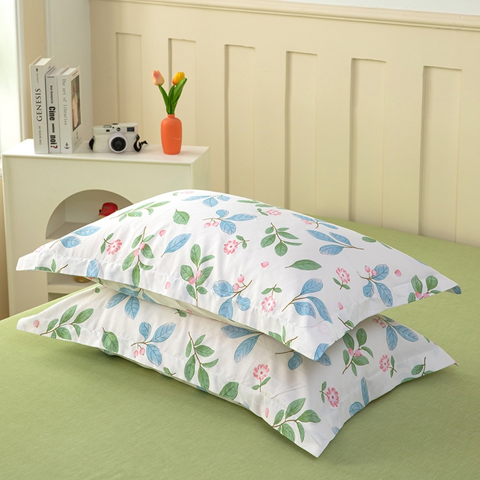 91家纺网 家纺一手货源 找家纺 总雨萝新款12868全棉纯棉枕套30*50cm一只