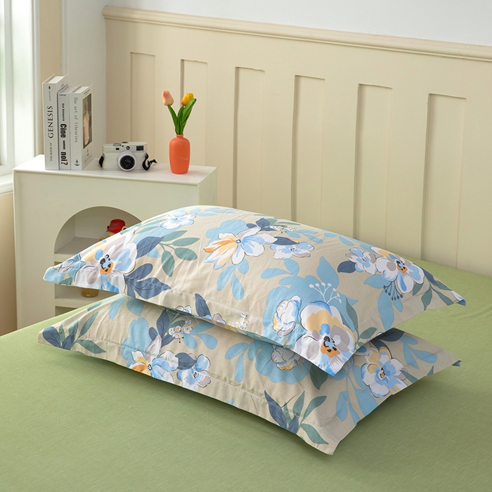 91家纺网 家纺一手货源 找家纺 总雨萝新款12868全棉纯棉枕套30*50cm一只