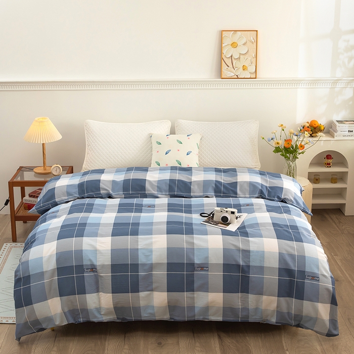  雨萝家纺 新款12868全棉被罩纯棉被套 风的印记