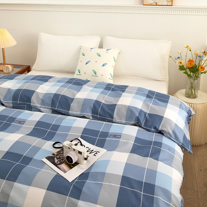 91家纺网 家纺一手货源 找家纺  雨萝家纺 新款12868全棉被罩纯棉被套 风的印记