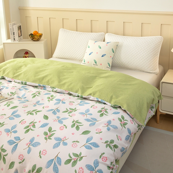 91家纺网 家纺一手货源 找家纺  雨萝家纺 新款12868全棉被罩纯棉被套 花样年华