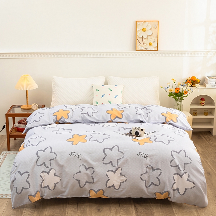 雨萝家纺 新款12868全棉被罩纯棉被套 梦里星光