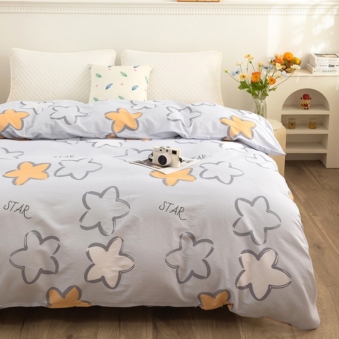 91家纺网 家纺一手货源 找家纺  雨萝家纺 新款12868全棉被罩纯棉被套 梦里星光