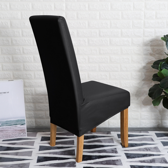 91家纺网 家纺一手货源 找家纺 （总）壹零特色家纺 弹力防水PU一体式大码斜摆连体椅套 家用饭店人造革纯色椅子套