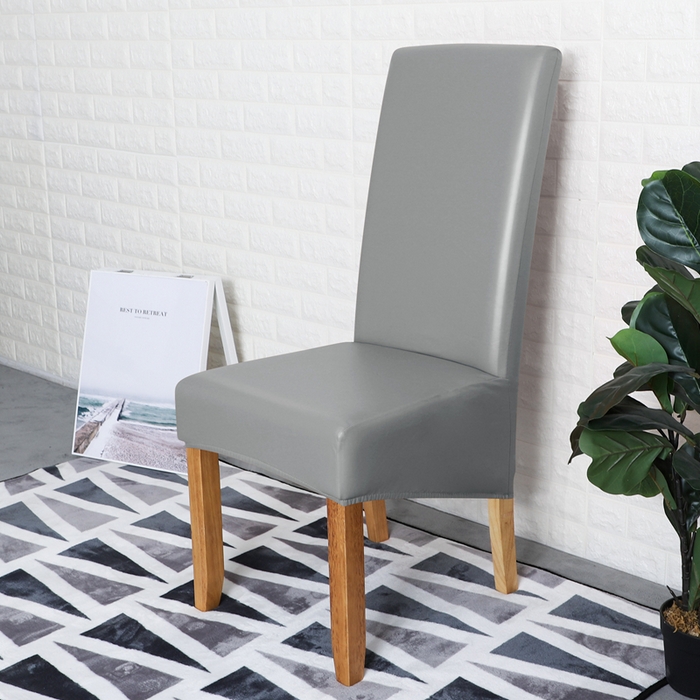 91家纺网 家纺一手货源 找家纺 （总）壹零特色家纺 弹力防水PU一体式大码斜摆连体椅套 家用饭店人造革纯色椅子套