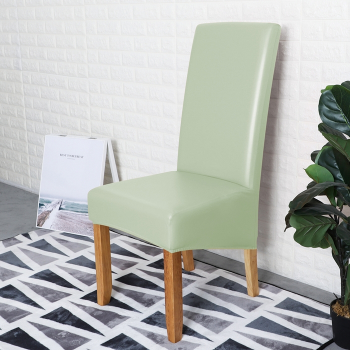 91家纺网 家纺一手货源 找家纺 （总）壹零特色家纺 弹力防水PU一体式大码斜摆连体椅套 家用饭店人造革纯色椅子套