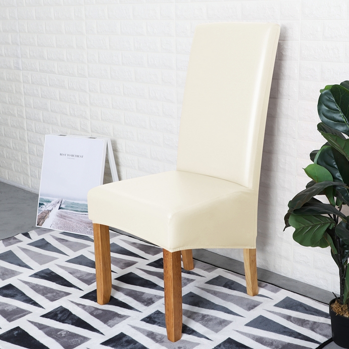 91家纺网 家纺一手货源 找家纺 （总）壹零特色家纺 弹力防水PU一体式大码斜摆连体椅套 家用饭店人造革纯色椅子套