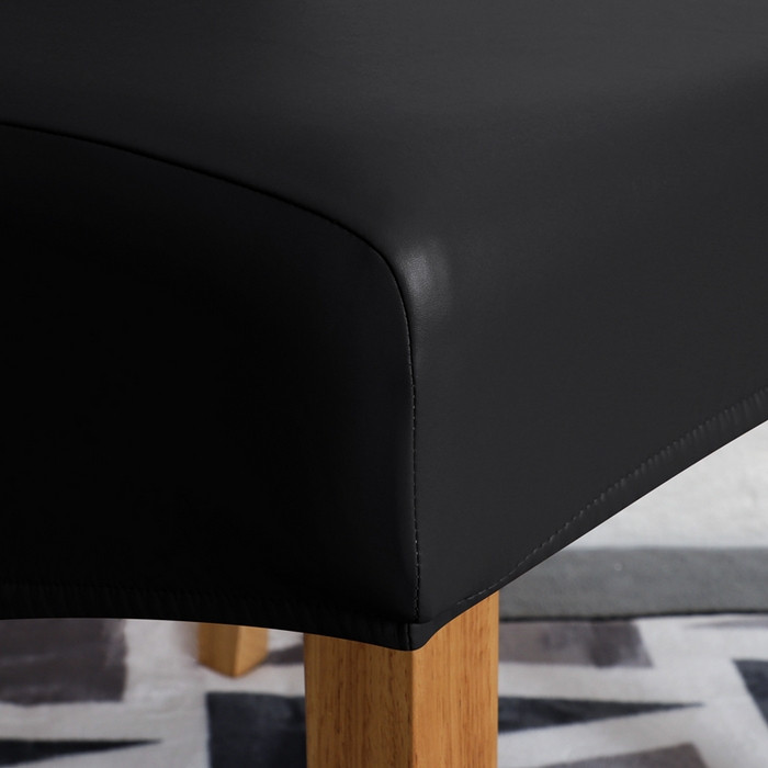 91家纺网 家纺一手货源 找家纺 （总）壹零特色家纺 弹力防水PU一体式大码斜摆连体椅套 家用饭店人造革纯色椅子套