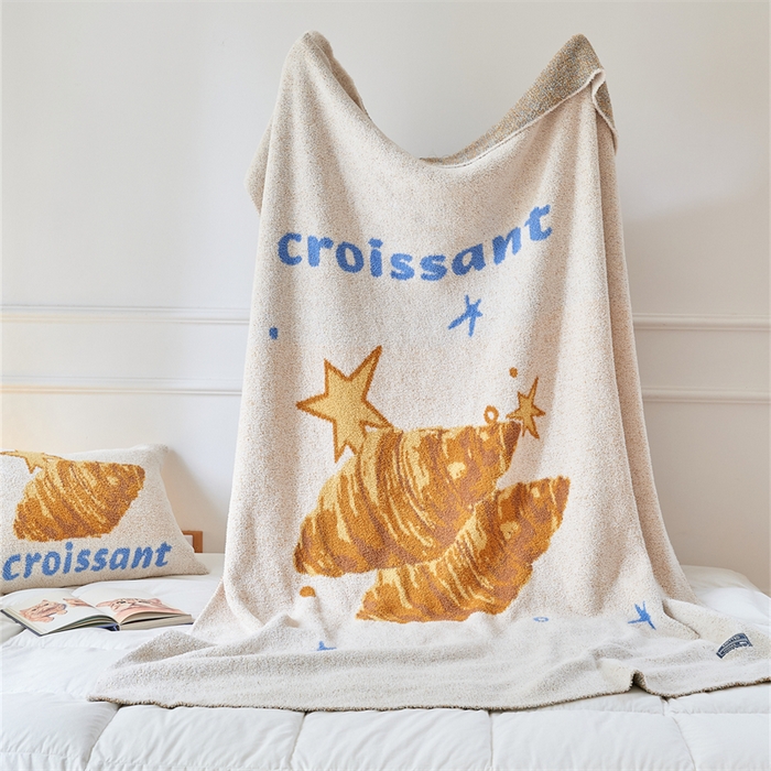 91家纺网 家纺一手货源 找家纺 （总）暖绵绵家纺 2025新款甜品点心系列毯子毛毯抱枕套