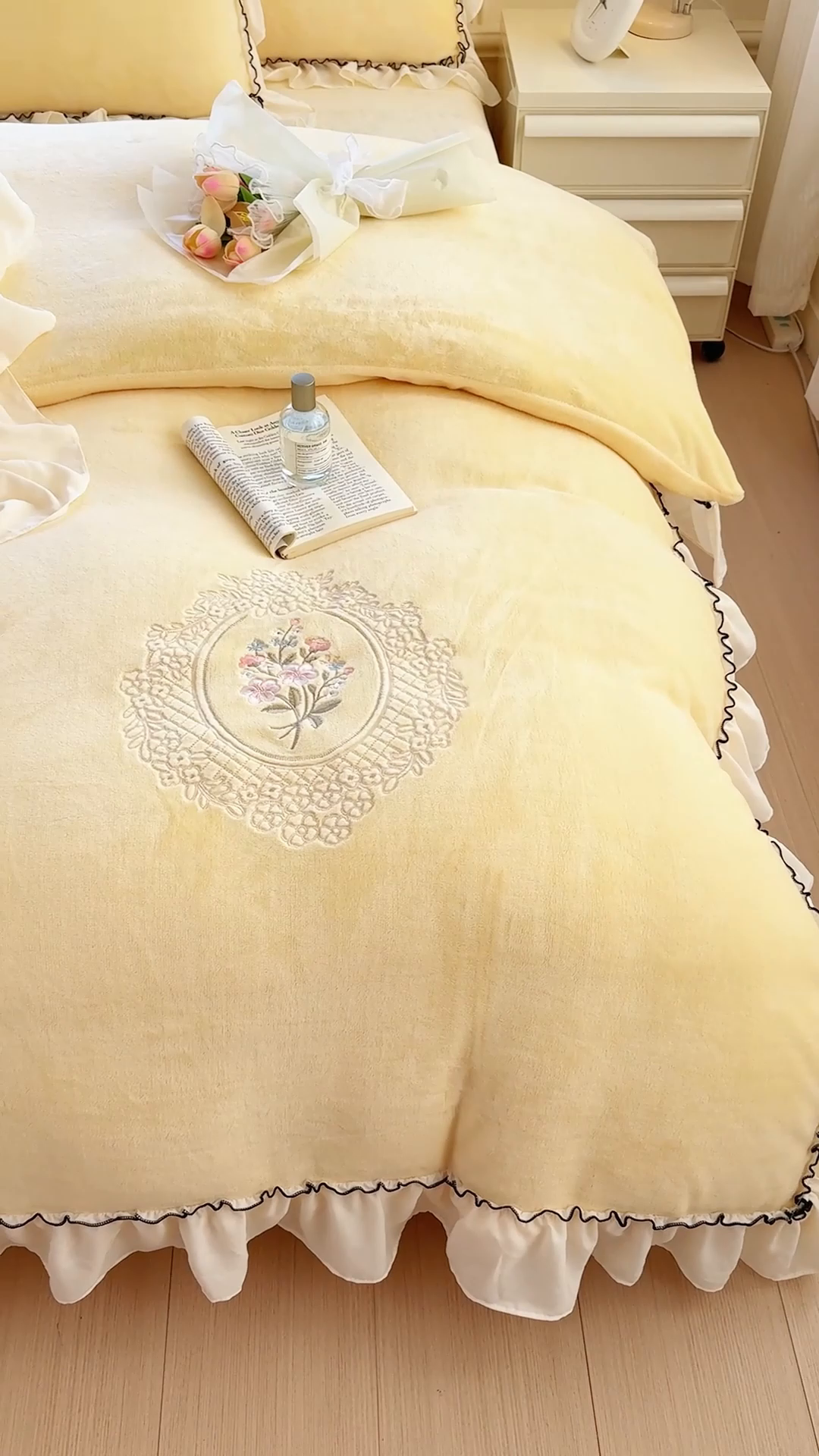 91家纺网 家纺一手货源 找家纺 （总）橘子家 2025新款婴儿绒床上四件套系列-维纳斯