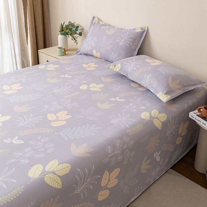 91家纺网 家纺一手货源 找家纺 居美良品 2025新款人字纹老粗布凉席席子单床单 床单单件 灰雾迷踪