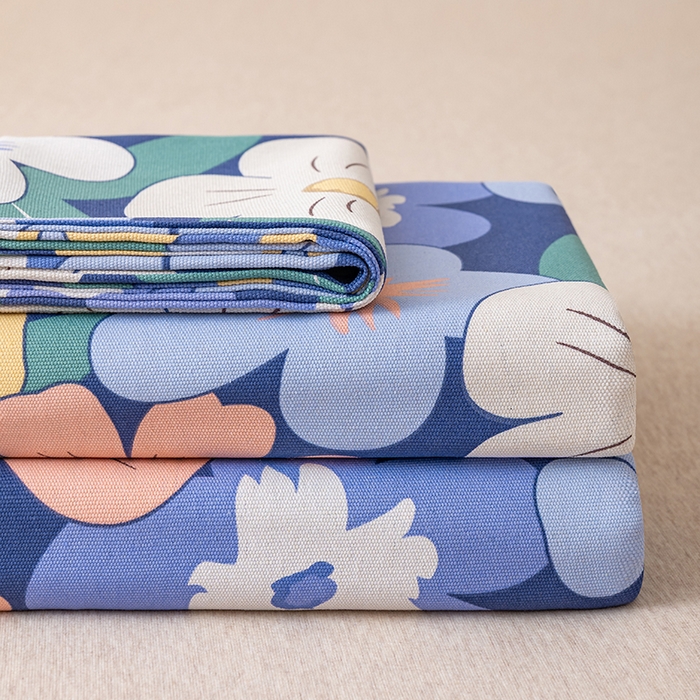 91家纺网 家纺一手货源 找家纺 （总）居美良品 2025新款人字纹老粗布凉席席子单床单 床单单件