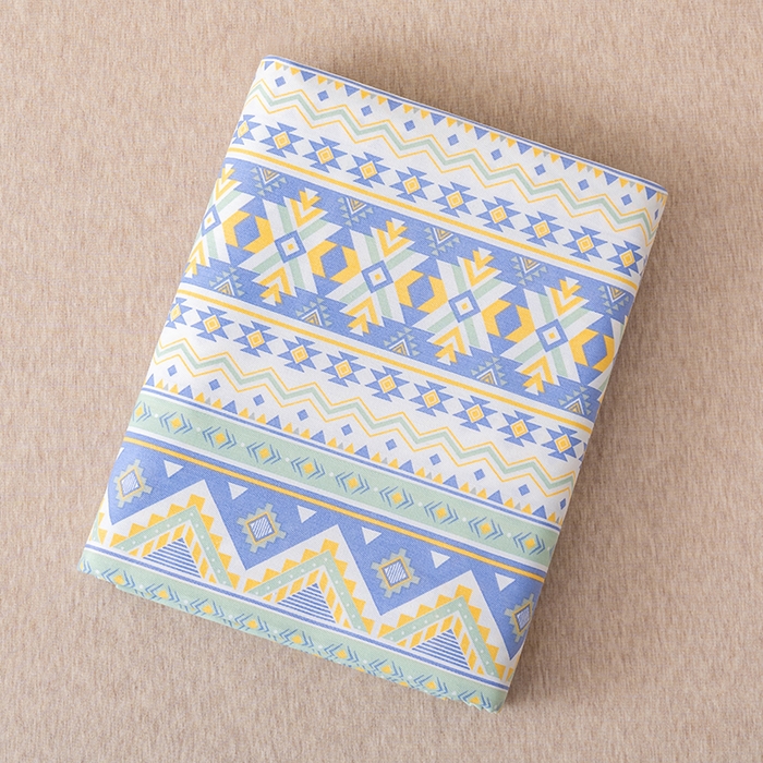 91家纺网 家纺一手货源 找家纺 居美良品 2025新款人字纹老粗布凉席席子单床单 床单单件 璀璨星河