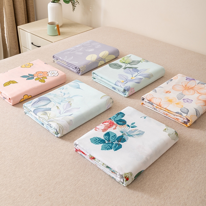 91家纺网 家纺一手货源 找家纺 居美良品 2025新款人字纹老粗布凉席席子单床单 床单单件 组合图仅供展示不可下单