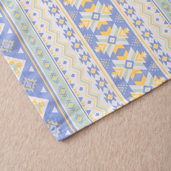 91家纺网 家纺一手货源 找家纺 居美良品 2025新款人字纹老粗布凉席席子单床单 床单单件 璀璨星河