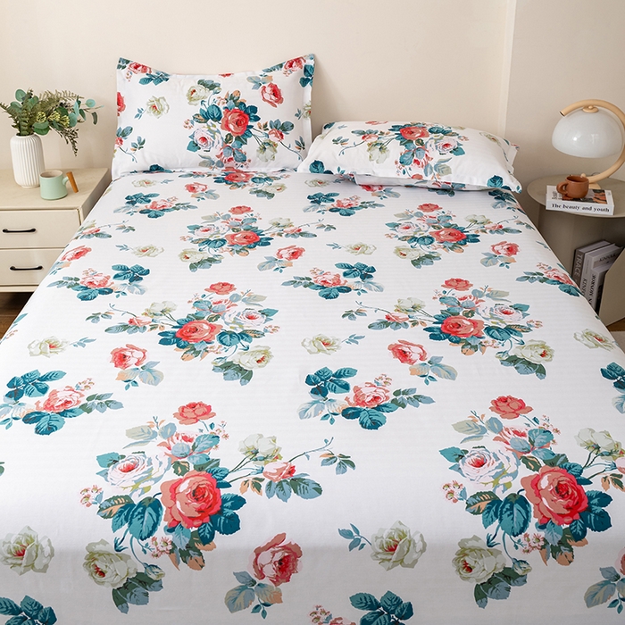 91家纺网 家纺一手货源 找家纺 居美良品 2025新款人字纹老粗布凉席席子单床单 床单单件 墨染清韵