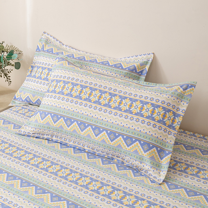 91家纺网 家纺一手货源 找家纺 居美良品 2025新款人字纹老粗布凉席席子单床单 床单单件 璀璨星河