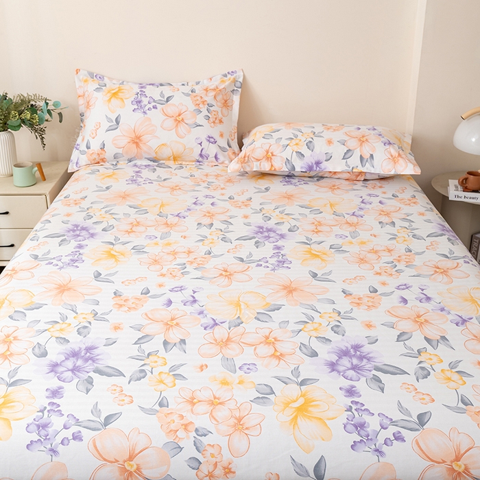 91家纺网 家纺一手货源 找家纺 居美良品 2025新款人字纹老粗布凉席席子单床单 床单单件 静谧时光