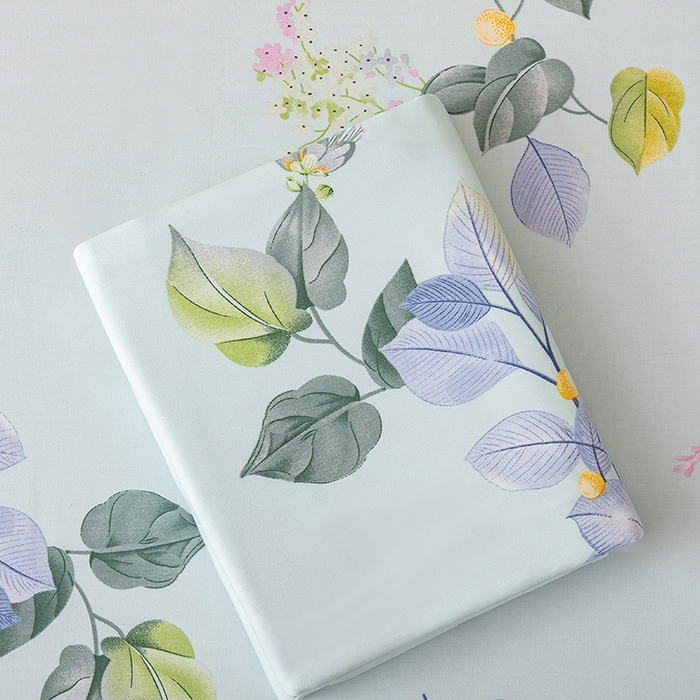 91家纺网 家纺一手货源 找家纺 居美良品 2025新款人字纹老粗布凉席席子单床单 床单单件 空谷幽兰