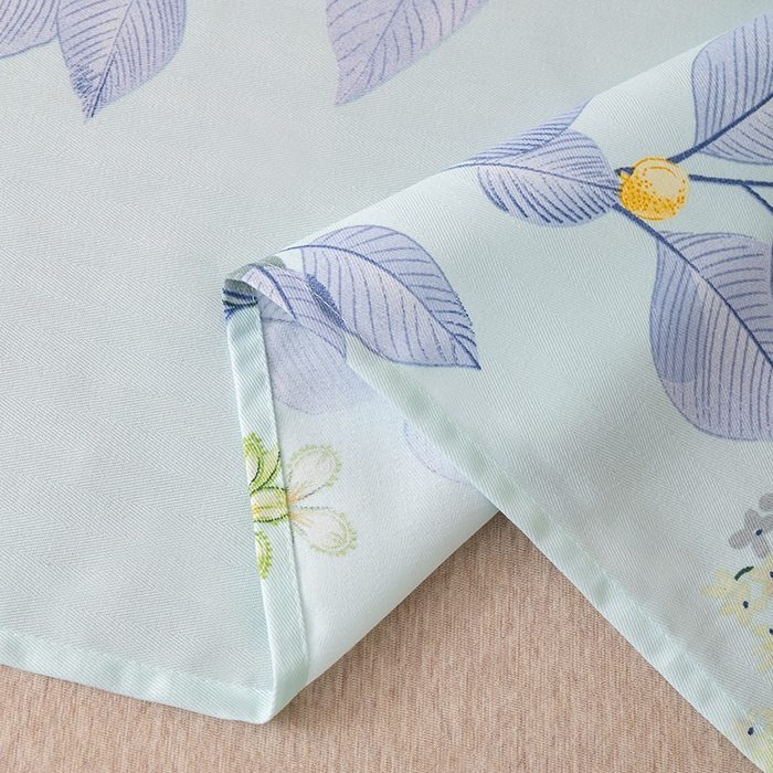 91家纺网 家纺一手货源 找家纺 居美良品 2025新款人字纹老粗布凉席席子单床单 床单单件 空谷幽兰