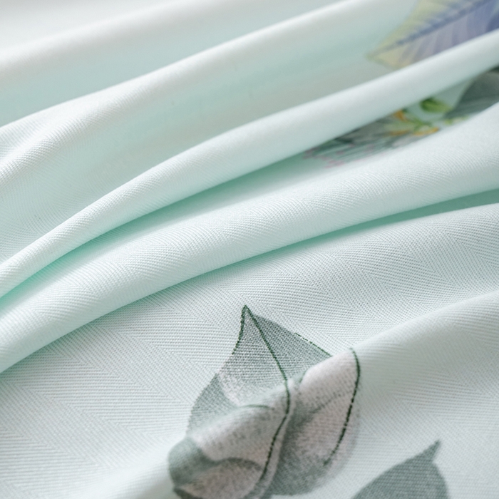 91家纺网 家纺一手货源 找家纺 居美良品 2025新款人字纹老粗布凉席席子单床单 床单单件 空谷幽兰