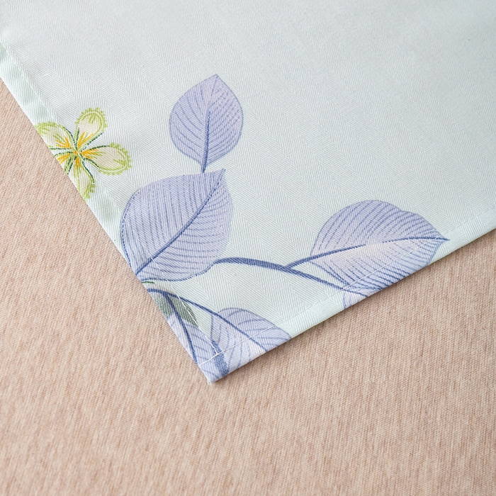 91家纺网 家纺一手货源 找家纺 居美良品 2025新款人字纹老粗布凉席席子单床单 床单单件 空谷幽兰