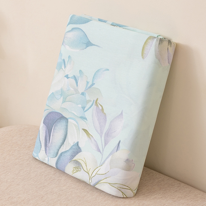 91家纺网 家纺一手货源 找家纺 居美良品 2025新款人字纹老粗布凉席席子单床单 床单单件 芳菲锦梦