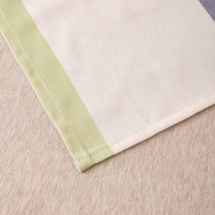 91家纺网 家纺一手货源 找家纺 居美良品 2025新款人字纹老粗布凉席席子单床单 床单单件 椰语织梦