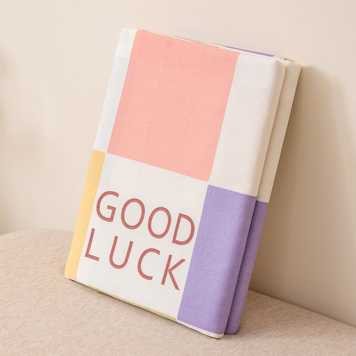 91家纺网 家纺一手货源 找家纺 居美良品 2025新款人字纹老粗布凉席席子单床单 床单单件 幸运星格